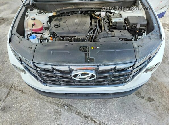 5NMJB3AE6NH155847 2022 HYUNDAI TUCSON White ძრავის განყოფილების ხედი