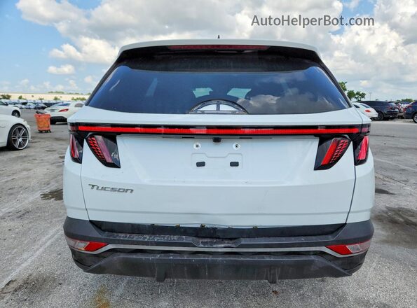 5NMJB3AE6NH155847 2022 HYUNDAI TUCSON White უკანა ხედი