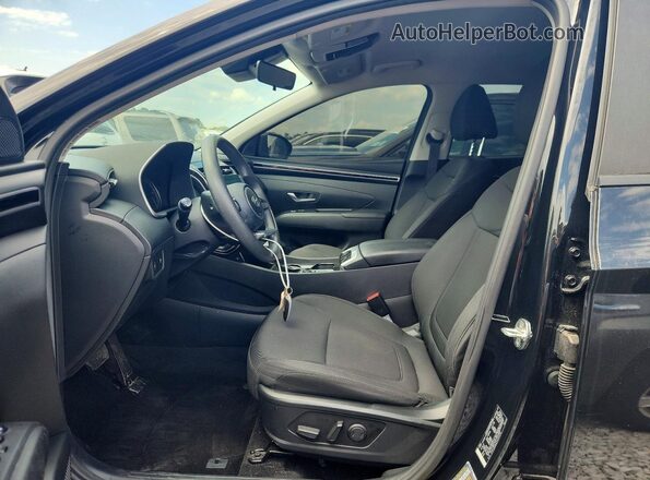 5NMJB3AE7NH149295 2022 HYUNDAI TUCSON Black Widok wnętrza z przodu