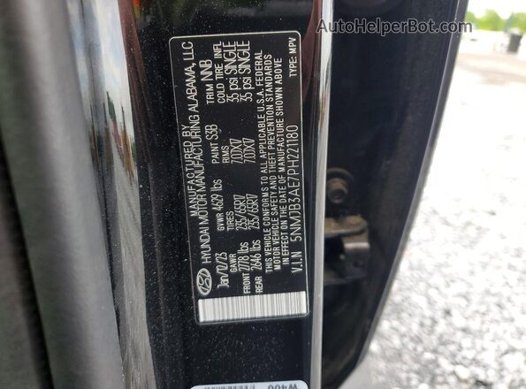 5NMJB3AE7PH221180 2023 HYUNDAI TUCSON Black Widok komory silnika