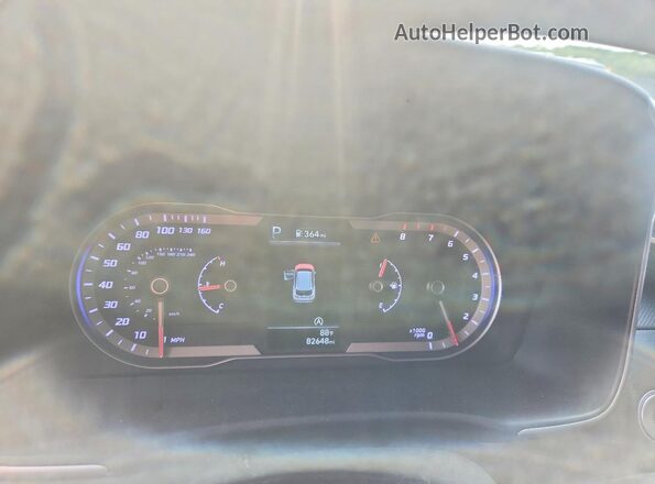 5NMJB3AE8NH022913 2022 HYUNDAI TUCSON Black ხელსაწყოთა პანელის ხედი