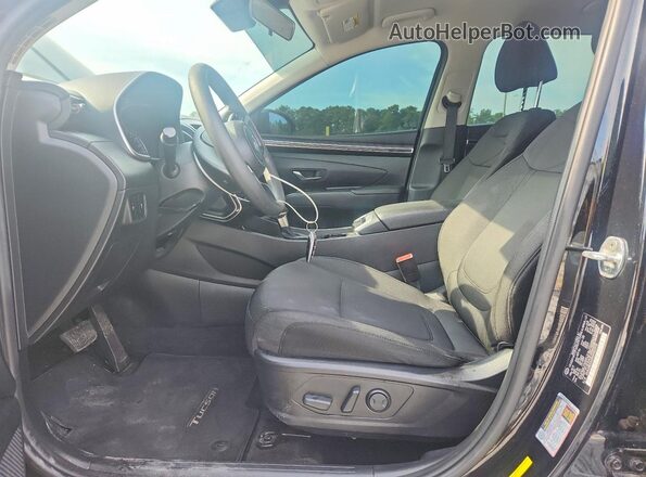 5NMJB3AE8NH022913 2022 HYUNDAI TUCSON Black წინა სალონის ხედი