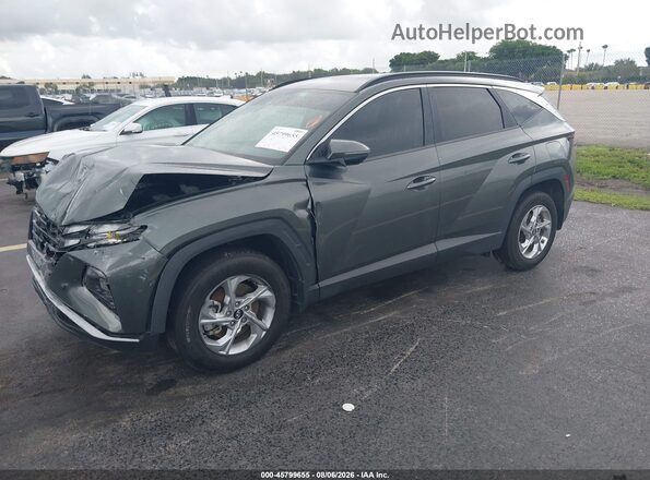 5NMJB3AE8NH061856 2022 HYUNDAI TUCSON Gray Առջևի ձախ երեք քառորդ տեսարան