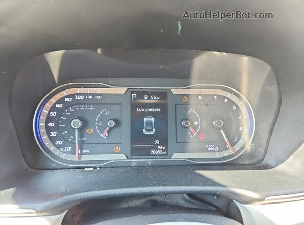 5NMJB3AE8NH128133 2022 HYUNDAI TUCSON Charcoal Instrument cluster view