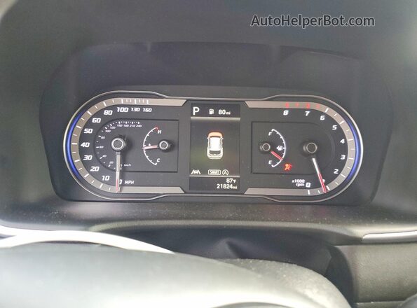 5NMJB3DE2RH393809 2024 HYUNDAI TUCSON Gray ხელსაწყოთა პანელის ხედი