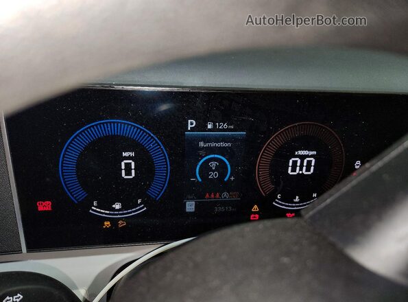 5NMJB3DE3SH530472 2025 HYUNDAI TUCSON Gray ხელსაწყოთა პანელის ხედი
