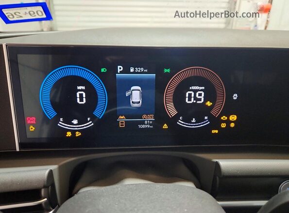 5NMJB3DE5TH636780 2026 HYUNDAI TUCSON White Instrument cluster view