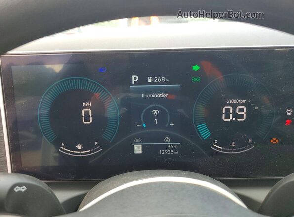 5NMJB3DE5TH690757 2026 HYUNDAI TUCSON White Vista del cuadro de instrumentos