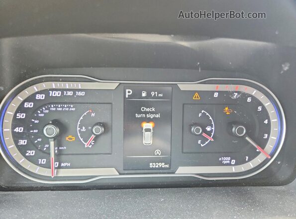 5NMJB3DE7RH325859 2024 HYUNDAI TUCSON Gray Vista del cuadro de instrumentos