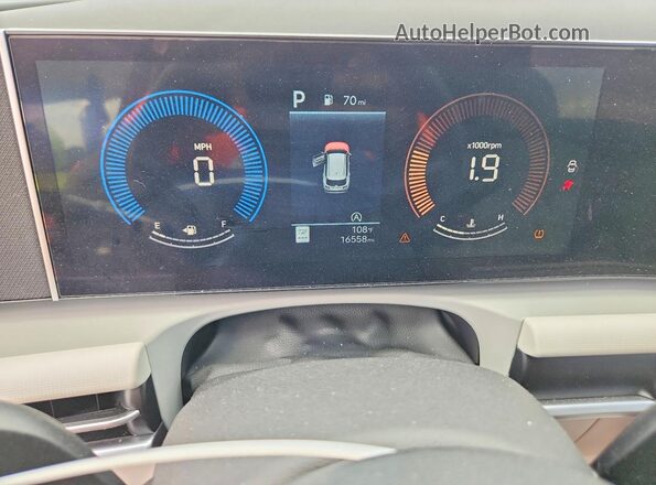5NMJB3DE8SH535263 2025 HYUNDAI TUCSON Gray Widok zestawu wskaźników