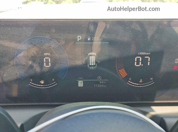 5NMJB3DE8SH596757 2025 HYUNDAI TUCSON Silver ხელსაწყოთა პანელის ხედი