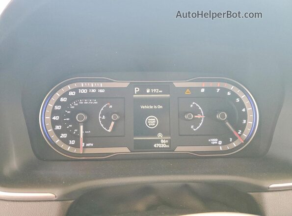 5NMJB3DEXRH400442 2024 HYUNDAI TUCSON White Vista del cuadro de instrumentos