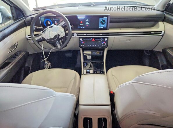 5NMJB3DEXSH557541 2025 HYUNDAI TUCSON White Առջևի վահանակի տեսք