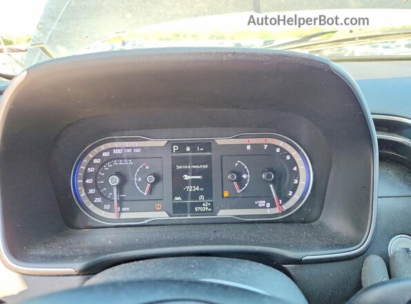 5NMJBCAE0NH067604 2022 HYUNDAI TUCSON Gray Вид щитка приладів