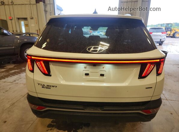 5NMJBCAE0NH152264 2022 HYUNDAI TUCSON White Вид ззаду