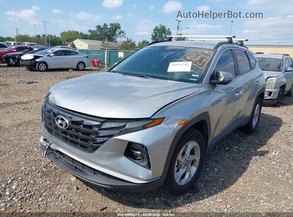 5NMJBCAE2NH054174 2022 HYUNDAI TUCSON Silver Առջևի ձախ երեք քառորդ տեսարան