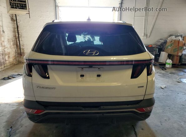 5NMJBCAE2NH155151 2022 HYUNDAI TUCSON White Вид ззаду