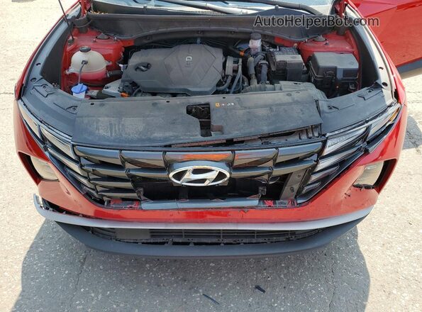 5NMJBCAE2PH240316 2023 HYUNDAI TUCSON Red Vista del compartimento del motor
