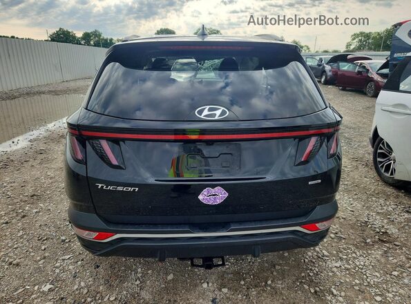 5NMJBCAE3NH136012 2022 HYUNDAI TUCSON Black Вид ззаду