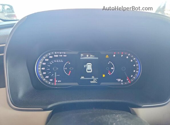 5NMJBCAE3PH240678 2023 HYUNDAI TUCSON Blue Instrument cluster view