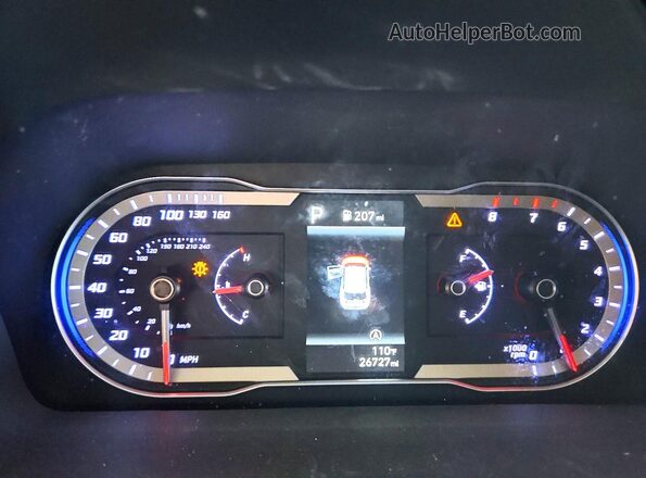 5NMJBCAE4NH036226 2022 HYUNDAI TUCSON Gray Vista del cuadro de instrumentos