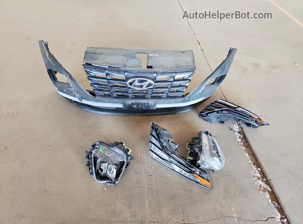 5NMJBCAE4NH036226 2022 HYUNDAI TUCSON Gray Vista de la etiqueta del VIN