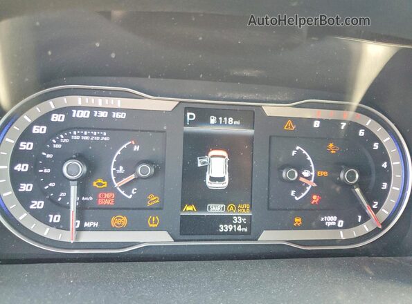 5NMJBCAE4PH201341 2023 HYUNDAI TUCSON Серый Вид щитка приборов