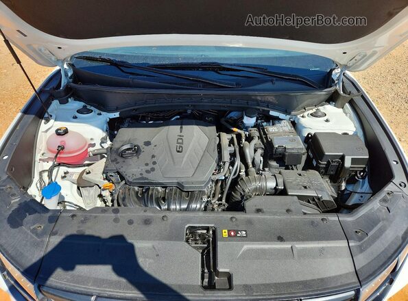5NMJBCAE5PH269874 2023 HYUNDAI TUCSON White Vista del compartimento del motor