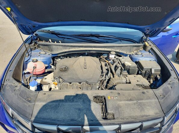 5NMJBCAE5PH291003 2023 HYUNDAI TUCSON Синий Вид подкапотного пространства