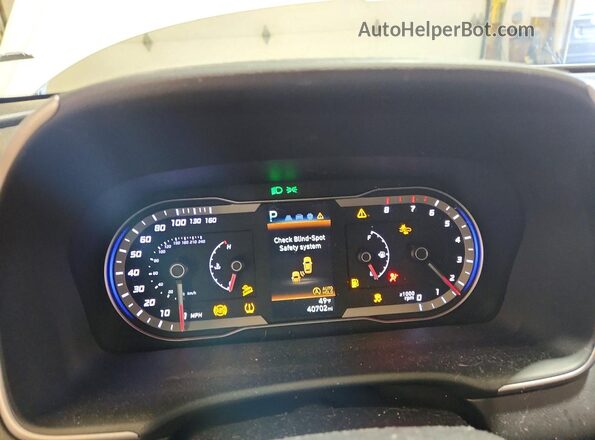 5NMJBCAE6NH155251 2022 HYUNDAI TUCSON White ხელსაწყოთა პანელის ხედი