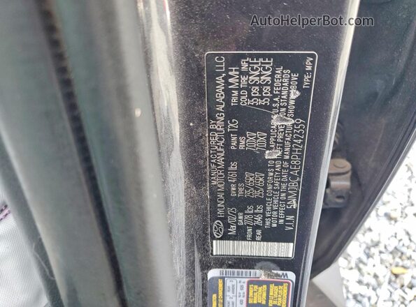 5NMJBCAE8PH242359 2023 HYUNDAI TUCSON Gray Вид наклейки з VIN-кодом