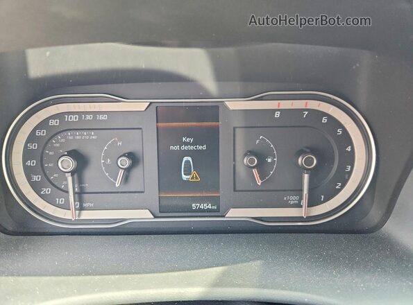 5NMJBCAE9NH019485 2022 HYUNDAI TUCSON White Вид щитка приладів