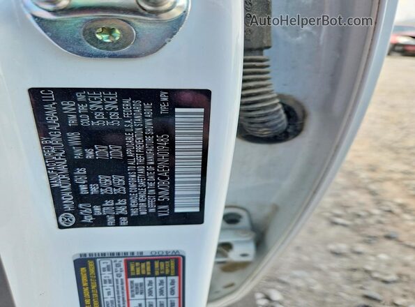 5NMJBCAE9NH019485 2022 HYUNDAI TUCSON White Вид наклейки з VIN-кодом