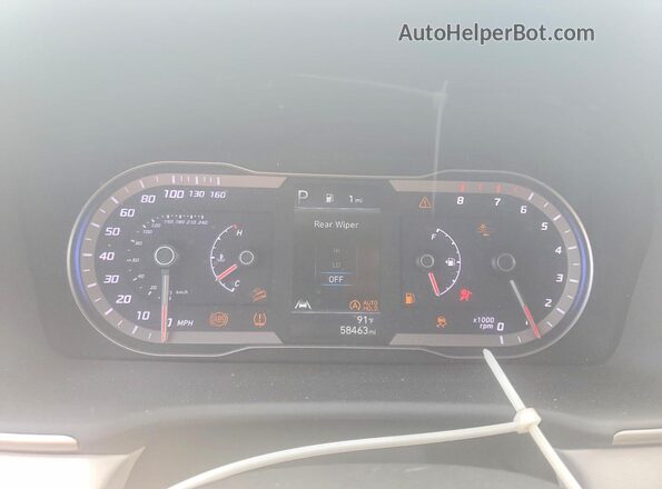5NMJBCAE9PH199442 2023 HYUNDAI TUCSON Silver Instrument cluster view