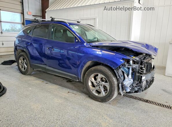 5NMJBCAEXNH101015 2022 HYUNDAI TUCSON Blue Передня права чверть