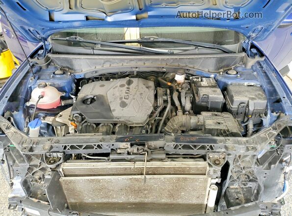 5NMJBCAEXNH101015 2022 HYUNDAI TUCSON Blue Вид підкапотного простору