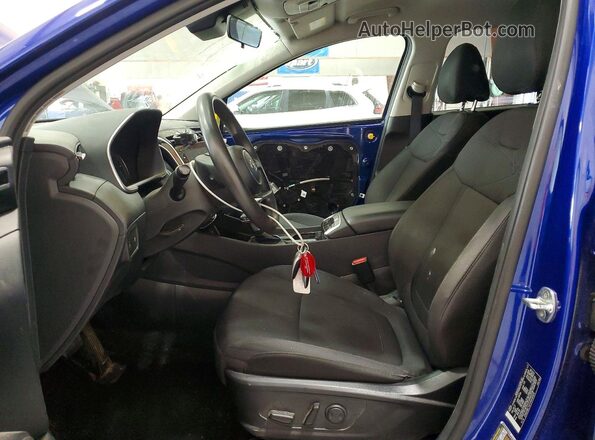 5NMJBCAEXNH101015 2022 HYUNDAI TUCSON Blue Вид салону спереду