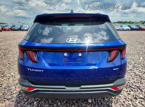 5NMJBCDE2RH327440 2024 HYUNDAI TUCSON Blue Հետևի տեսք