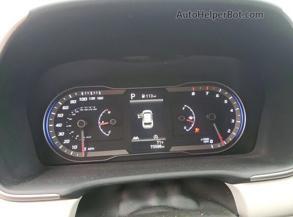 5NMJBCDE3RH401528 2024 HYUNDAI TUCSON Gray Вид щитка приладів