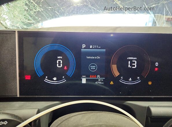 5NMJBCDE4TH740838 2026 HYUNDAI TUCSON Blue Instrument cluster view