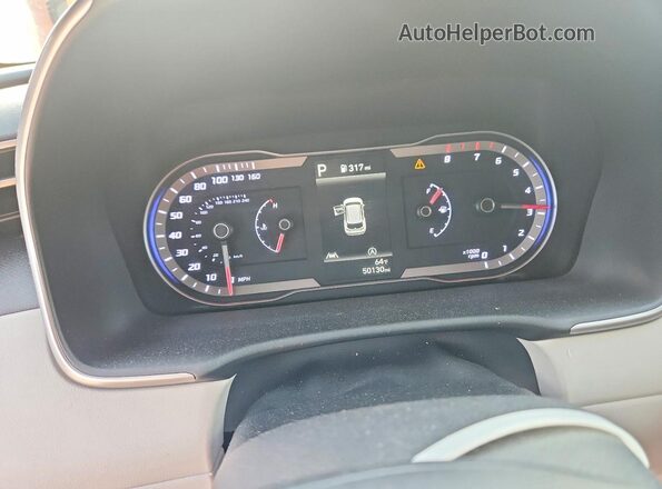 5NMJBCDE5RH354955 2024 HYUNDAI TUCSON Blue Instrument cluster view