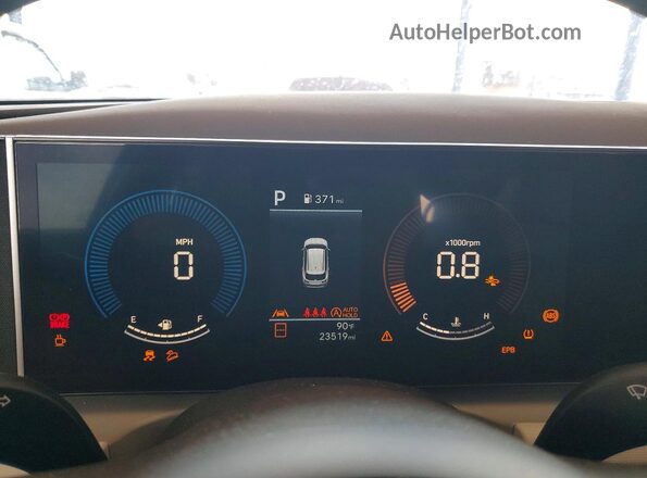 5NMJBCDE5SH533681 2025 HYUNDAI TUCSON Silver Instrument cluster view