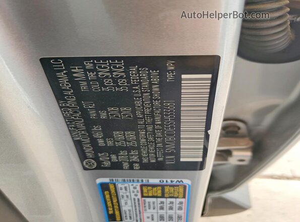 5NMJBCDE5SH533681 2025 HYUNDAI TUCSON Silver Engine compartment view