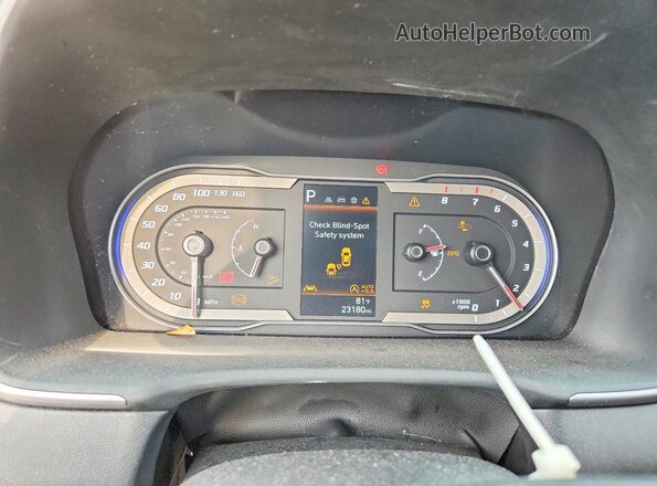 5NMJBCDEXRH320672 2024 HYUNDAI TUCSON Blue Widok zestawu wskaźników