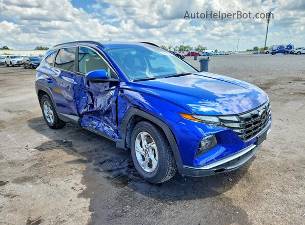 5NMJBCDEXRH350254 2024 HYUNDAI TUCSON Blue Delantero derecho