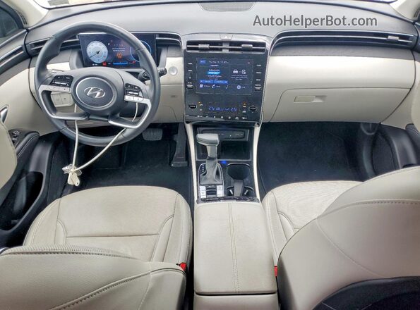 5NMJC3AE1NH126821 2022 HYUNDAI TUCSON White Widok deski rozdzielczej