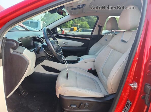 5NMJC3AE2NH067679 2022 HYUNDAI TUCSON Red Սալոնի դիմացի տեսք