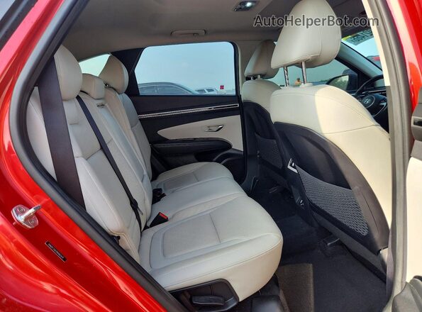 5NMJC3AE2NH067679 2022 HYUNDAI TUCSON Red Սալոնի հետևի տեսք