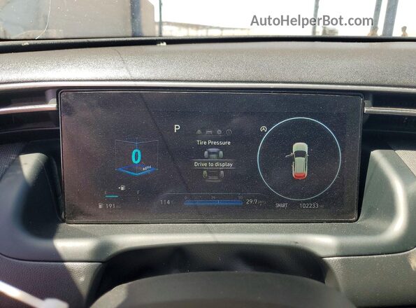 5NMJC3AE5NH001322 2022 HYUNDAI TUCSON Charcoal ხელსაწყოთა პანელის ხედი