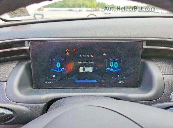 5NMJC3AE6NH066535 2022 HYUNDAI TUCSON White Instrument cluster view